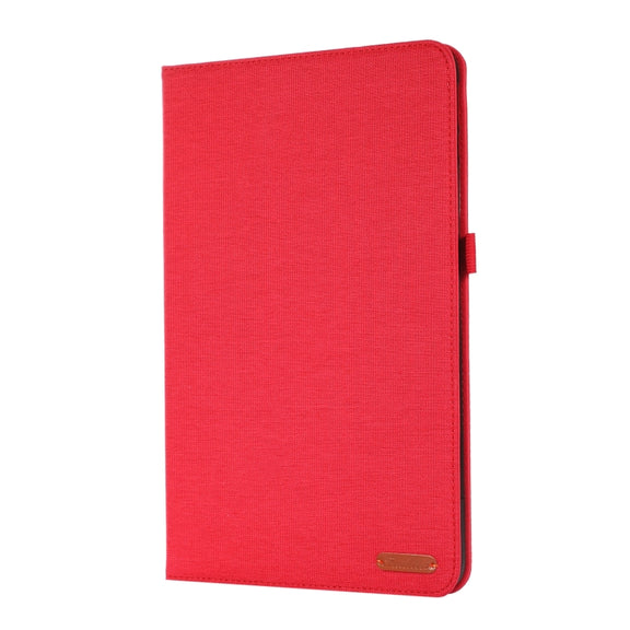 For Honor Pad 8 Fabric PU + TPU Flip Tablet Leather Case(Red)