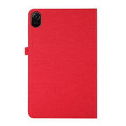 For Honor Pad 8 Fabric PU + TPU Flip Tablet Leather Case(Red)