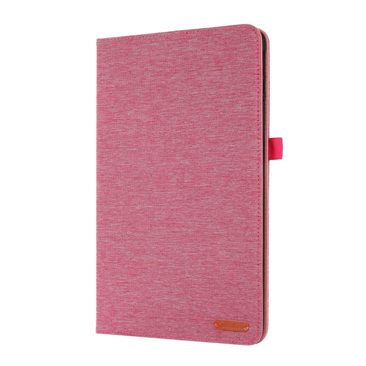 For Honor Pad 8 Fabric PU + TPU Flip Tablet Leather Case(Rose Red)