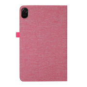 For Honor Pad 8 Fabric PU + TPU Flip Tablet Leather Case(Rose Red)