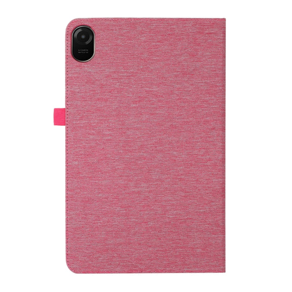For Honor Pad 8 Fabric PU + TPU Flip Tablet Leather Case(Rose Red)