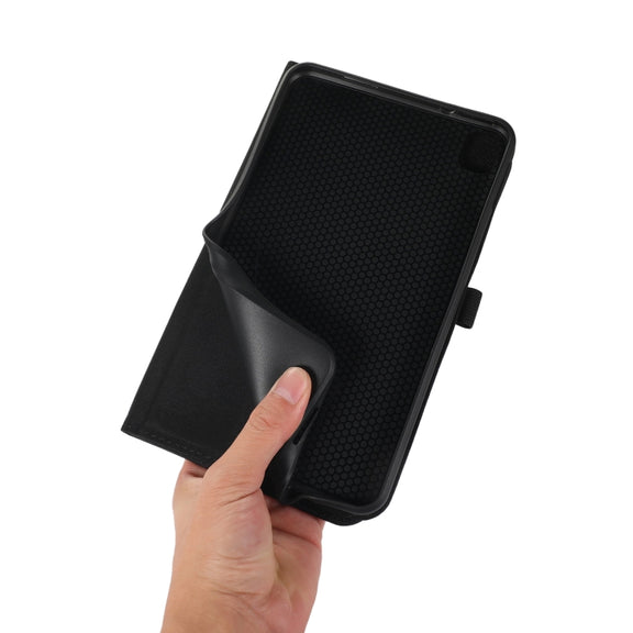 For Nokia T10 Fabric PU + TPU Flip Tablet Leather Case(Black)