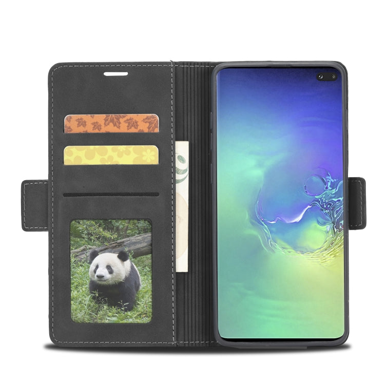 For Samsung Galaxy S10e Forwenw Dual-side Buckle Leather Phone Case(Black)