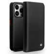 For iPhone 14 Pro QIALINO Business Horizontal Flip PU Phone Case(Black) - free shipping - PMC TechLife - Order now!