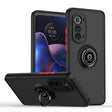 For Motorola Edge 2022 Q Shadow 1 Series TPU + PC Phone Case with Ring Holder(Black+Red) - Motorola Cases by PMC TechLife | Online Shopping South Africa | PMC TechLife