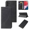 For Samsung Galaxy A13 4G Magnetic Closure Leather Phone Case(Black) - Galaxy Phone Cases by PMC TechLife | Online Shopping South Africa | PMC TechLife