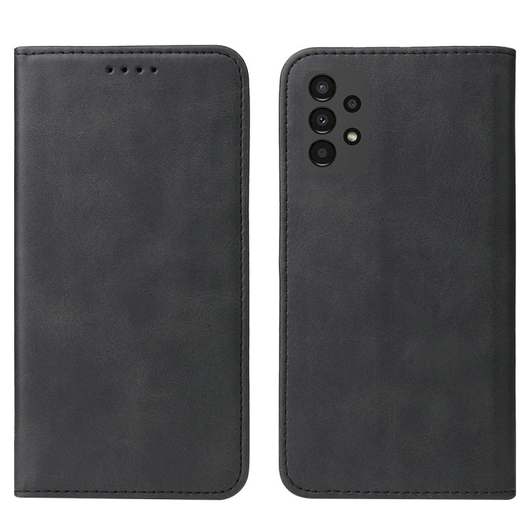For Samsung Galaxy A13 4G Magnetic Closure Leather Phone Case(Black)