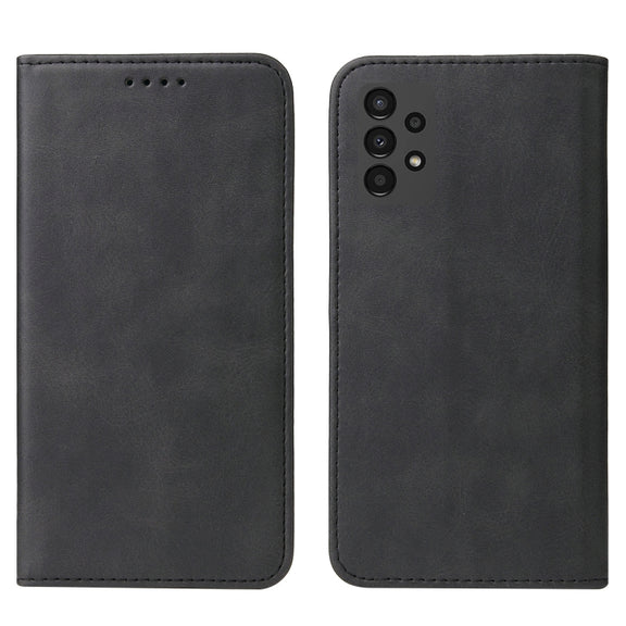 For Samsung Galaxy A13 4G Magnetic Closure Leather Phone Case(Black)