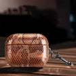 J01 Mesh Snakeskin Headphone Case For AirPods Pro(Orange) - For AirPods Pro by PMc TechLife | Online Shopping South Africa | PMc TechLife | Buy Now Pay Later Mobicred