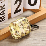 J01 Mesh Snakeskin Headphone Case For AirPods 3(Gold)