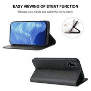 For Realme 7 5G Magnetic Closure Leather Phone Case(Black)