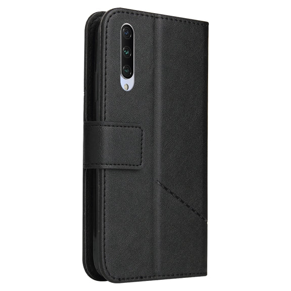 For Xiaomi Mi A3 GQUTROBE Right Angle Leather Phone Case(Black)