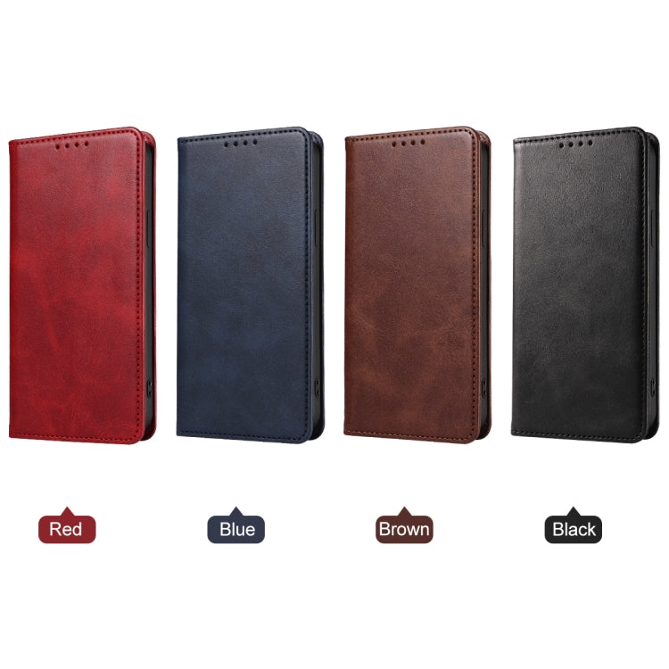 For Realme C35 Magnetic Closure Leather Phone Case(Black)