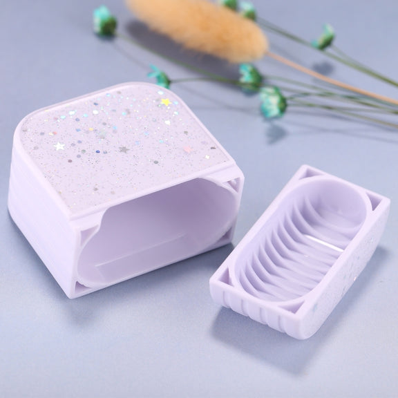 For AirPods 1 / 2 Beautiful Ladies Flowers Pattern Wireless Earphone Protective Case(Purple)