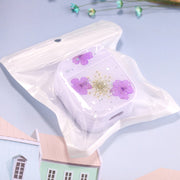 For AirPods 1 / 2 Beautiful Ladies Flowers Pattern Wireless Earphone Protective Case(Purple)