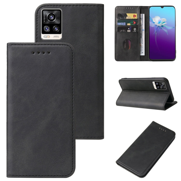 For vivo V20 2021 Magnetic Closure Leather Phone Case(Black)