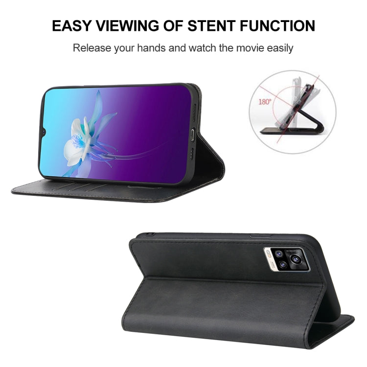 For vivo V20 2021 Magnetic Closure Leather Phone Case(Black)