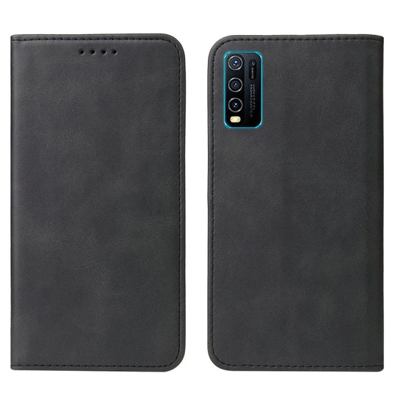 For vivo Y30 Magnetic Closure Leather Phone Case(Black)