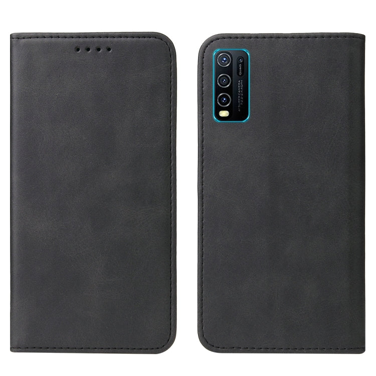 For vivo Y30 Magnetic Closure Leather Phone Case(Black)