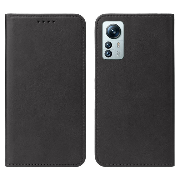 For Xiaomi 12S Pro Magnetic Closure Leather Phone Case(Black)