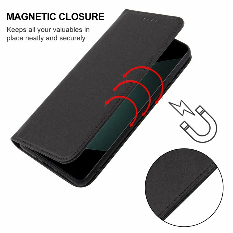 For Xiaomi 12S Pro Magnetic Closure Leather Phone Case(Black)