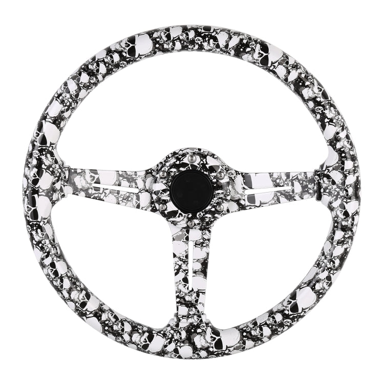 35cm Car Racing Graffiti ABS Steering Wheel(Style 4)
