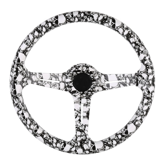 35cm Car Racing Graffiti ABS Steering Wheel(Style 4)