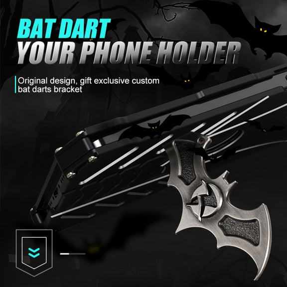 For iPhone 14 R-JUST Batman Metal Mobile Phone Protective Case (Black)