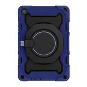For Huawei MatePad T 10s / T10 Armor Contrast Color Silicone + PC Tablet Case(Dark Blue)