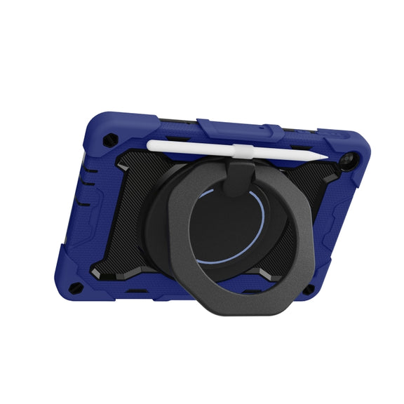 For Huawei MatePad T 10s / T10 Armor Contrast Color Silicone + PC Tablet Case(Dark Blue)