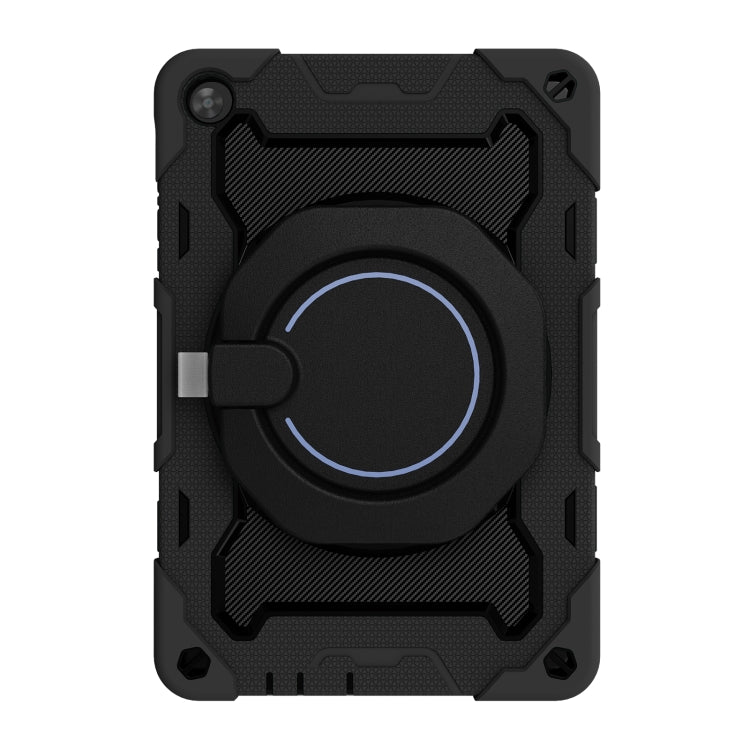 For Huawei MatePad T 10s / T10 Armor Contrast Color Silicone + PC Tablet Case(Black)