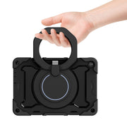 For Huawei MatePad T 10s / T10 Armor Contrast Color Silicone + PC Tablet Case(Black)