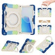 For Huawei MatePad T 10s / T10 Armor Contrast Color Silicone + PC Tablet Case(Rainbow Blue) - Huawei by PMC TechLife | Online Shopping South Africa | PMC TechLife | Buy Now Pay Later Mobicred