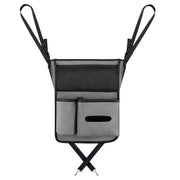 Car Center Console Hanging Bag Sheepskin Leather Storage Bag(Grey)