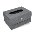 Car Hanging Type Tissue Box Sheepskin Leather Facial Tissue Case(Grey) - Tissue Boxes by PMC TechLife | Online Shopping South Africa | PMC TechLife | Buy Now Pay Later Mobicred