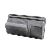 Car Sun Viso Sheepskin Leather Storage Bag(Grey)