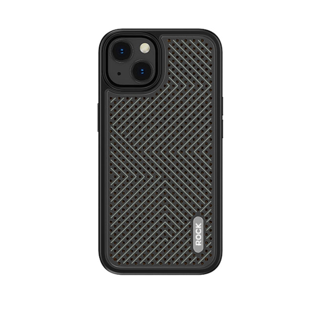 For iPhone 14 Plus ROCK Graphene Heat Dissipation Phone Case (Black)