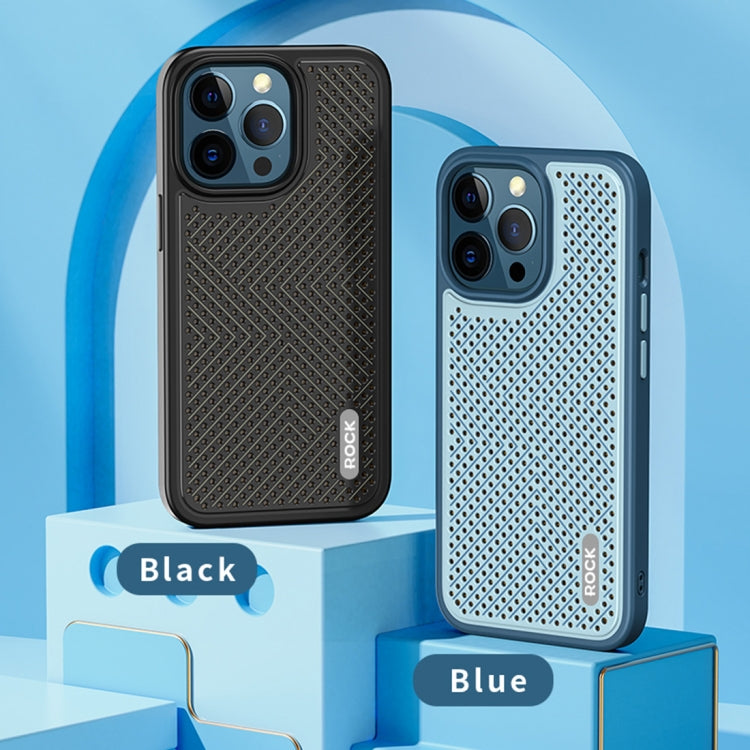 For iPhone 14 Plus ROCK Graphene Heat Dissipation Phone Case (Black)