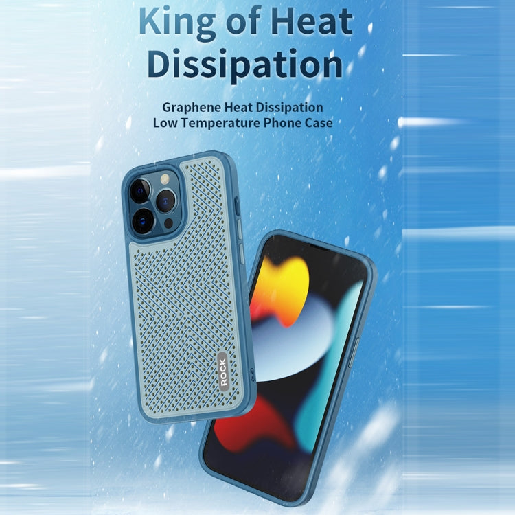 For iPhone 14 Plus ROCK Graphene Heat Dissipation Phone Case (Black)