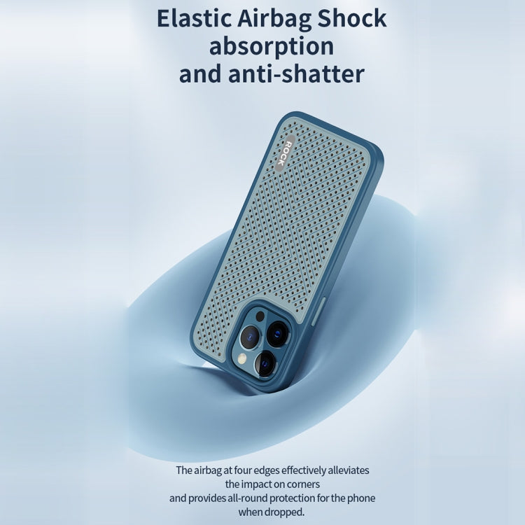 For iPhone 14 Plus ROCK Graphene Heat Dissipation Phone Case (Black)