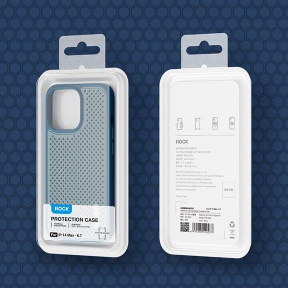For iPhone 14 Plus ROCK Graphene Heat Dissipation Phone Case (Black)