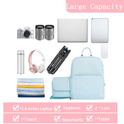 Cwatcun D75 Camera Backpacks Large Shockproof Cameras Lens Bags, Size:37 x 30 x 17cm(Pink)