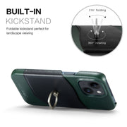 For iPhone 14 Plus Fierre Shann Oil Wax Texture Genuine Leather Back Case (Black)