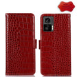 For Motorola Edge 30 Lite / Edge 30 Neo Crocodile Top Layer Cowhide Leather Phone Case(Red) - Motorola Cases by PMC TechLife | Online Shopping South Africa | PMC TechLife | Buy Now Pay Later Mobicred
