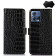 For Motorola Moto S30 Pro Crocodile Top Layer Cowhide Leather Phone Case(Black) - Motorola Cases by PMC TechLife | Online Shopping South Africa | PMC TechLife | Buy Now Pay Later Mobicred