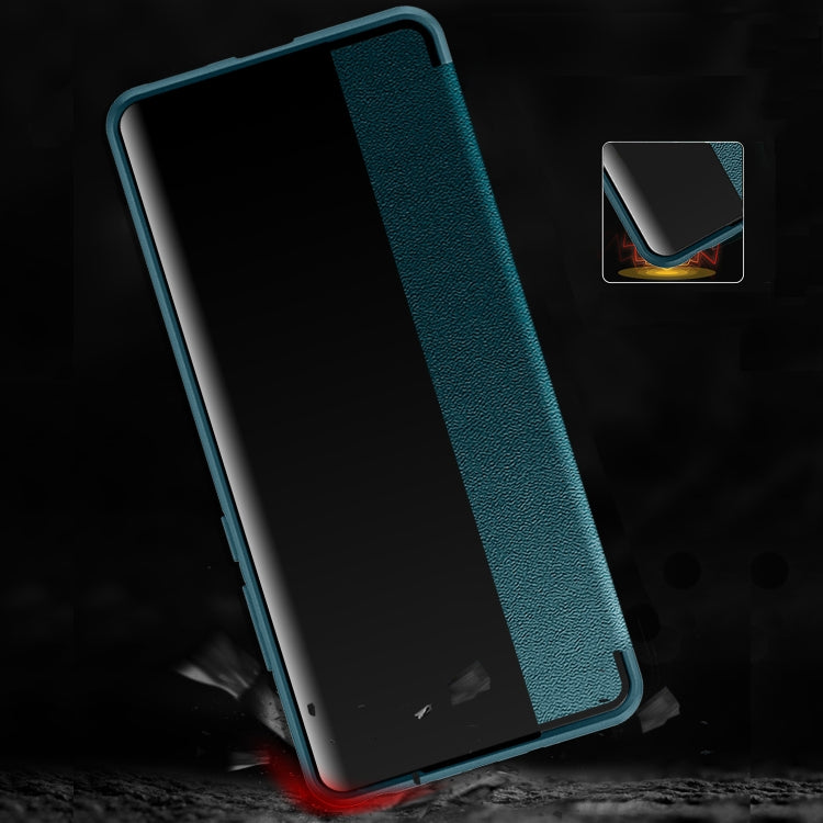 For Huawei Mate 50 Leather + TPU Frame Shockproof Phone Case(Orange)