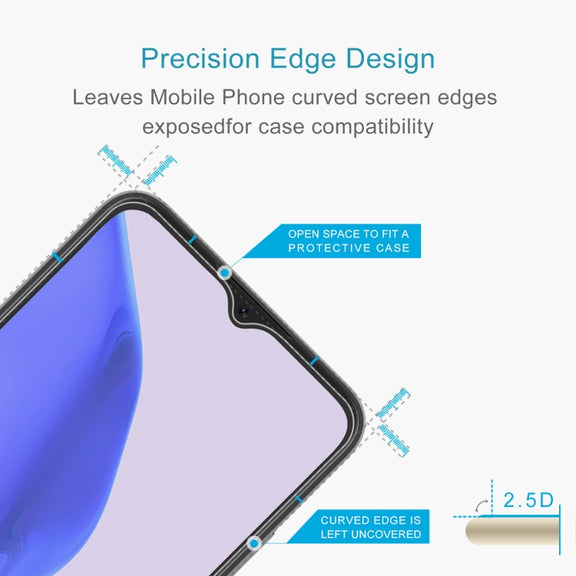 10 PCS For Blackview OSCAL C80 0.26mm 9H 2.5D Tempered Glass Film
