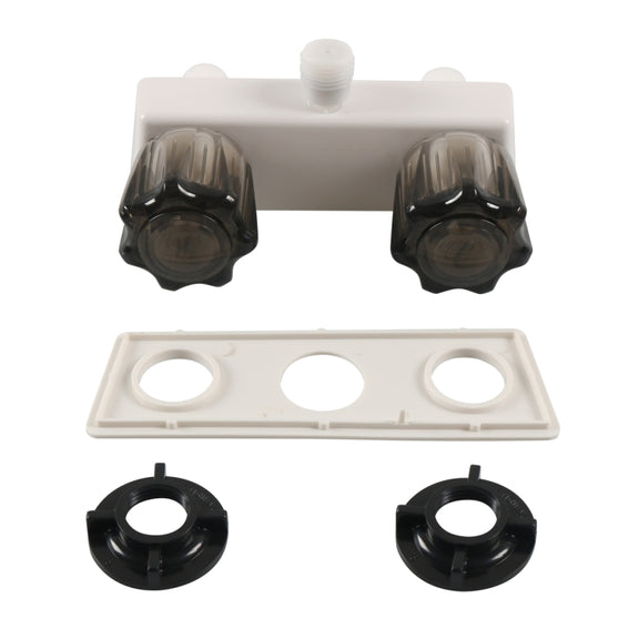 A7616-01 Dual Knob RV Shower Faucet Valve Diverter(Brown)