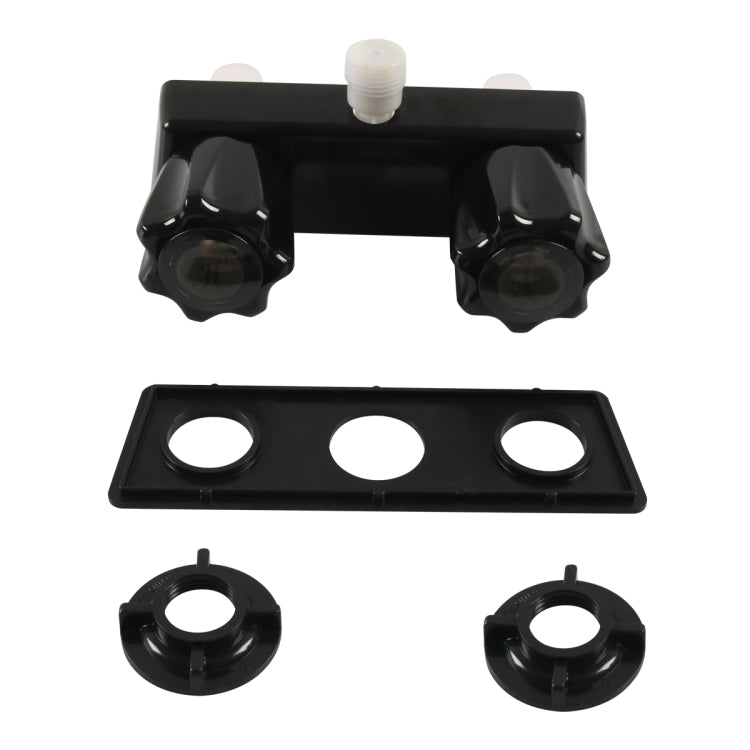 A7616-02 Dual Knob RV Shower Faucet Valve Diverter(Black)