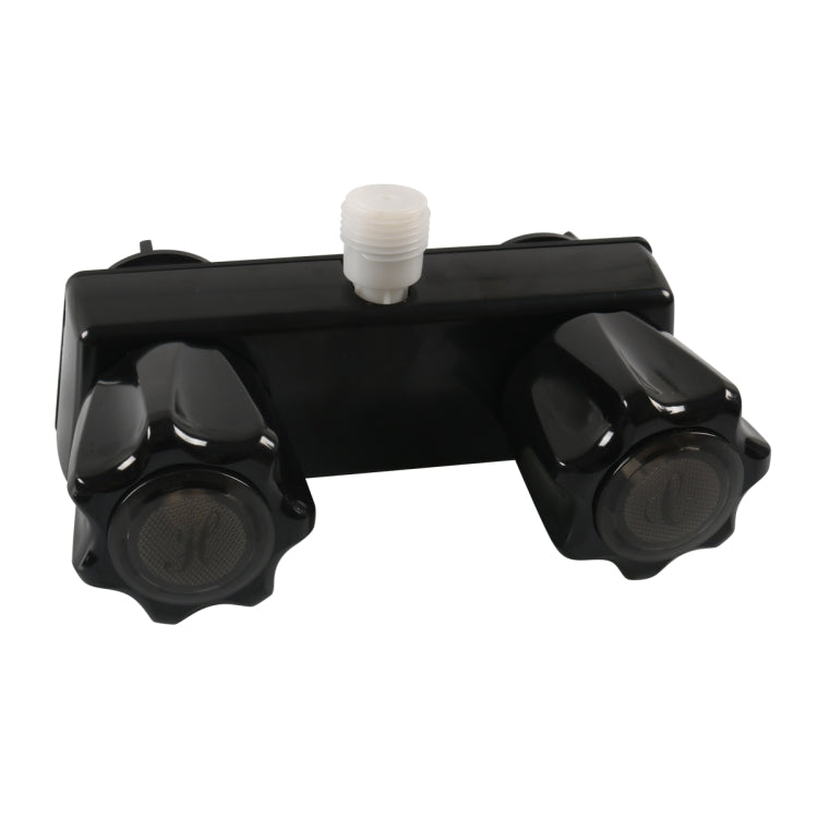 A7616-02 Dual Knob RV Shower Faucet Valve Diverter(Black)